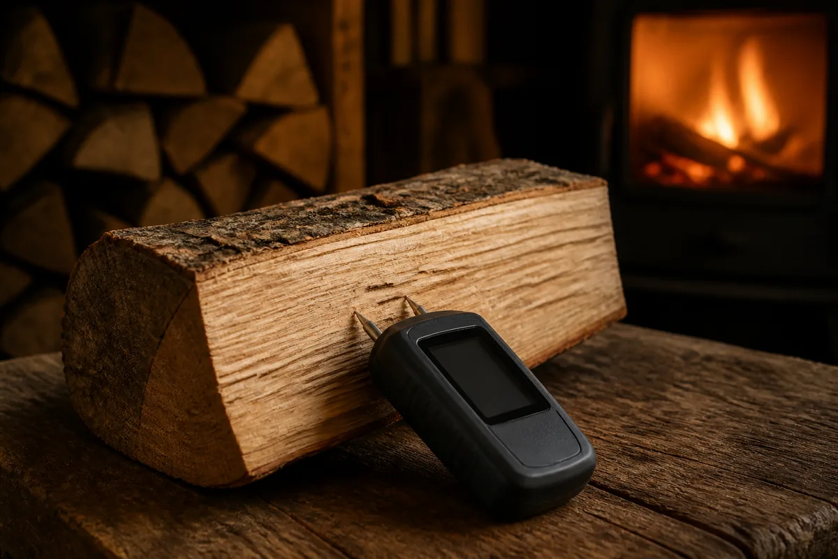 Taux d'humidité du bois de chauffage : la mesure qui décide du rendement